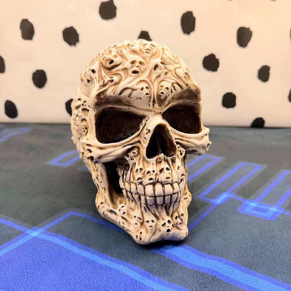 Nemesis Now Skull Trinket Box Screaming Souls Beige Gothic Macabre Stash